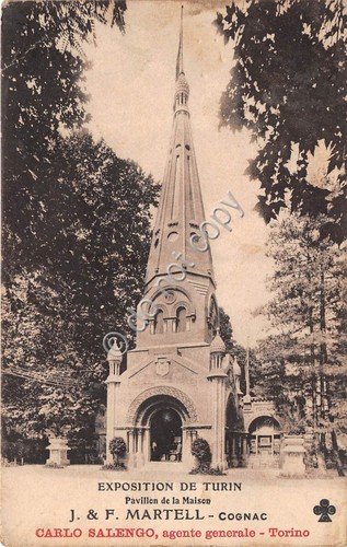 Cartolina - Postcard - Cognac Martell padiglione Esposizione di Torino