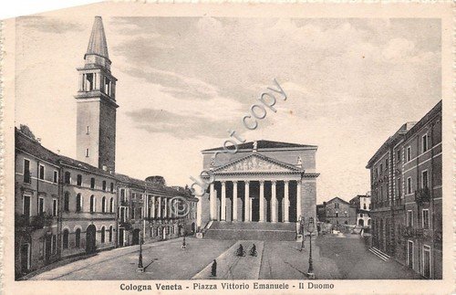 Cartolina - Postcard - Cologna Veneta - Piazza V. Emanuele …