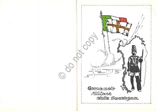 Cartolina - Postcard - Comando Militare della Sardegna Cartoncino doppio