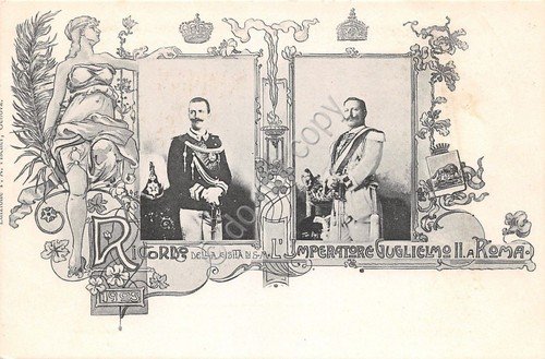 Cartolina - Postcard - Commemorativa - Imperatore Guglielmo II a …