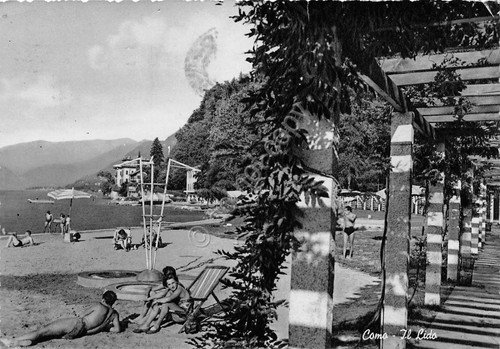 Cartolina - Postcard - Como - il Lido - 1955 | Immagine principale