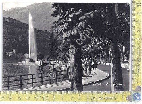 Cartolina - Postcard - Como - La Fontana - animata …