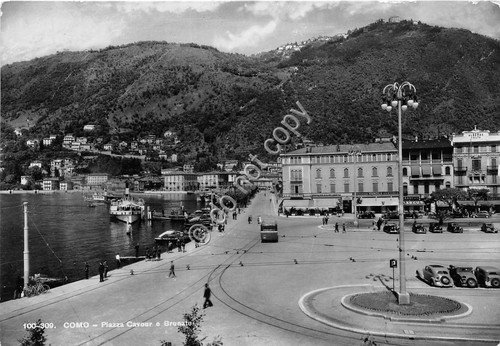 Cartolina - Postcard - Como - Piazza Cavour - Brunate …