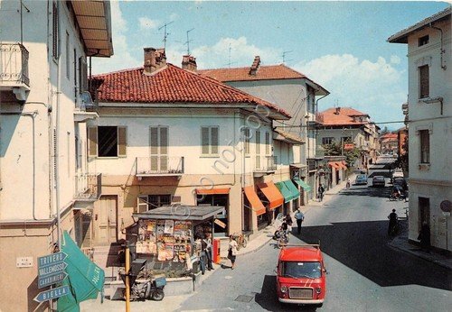 Cartolina - Postcard - Cossato - Via Lamarmora - animata …