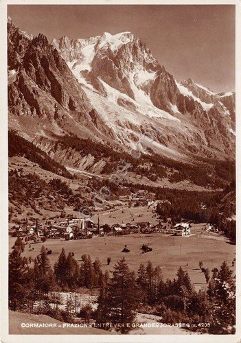 Cartolina - Postcard - Courmayeur - Frazione Entreves - Grandes …