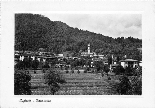 Cartolina - Postcard - Cugliate - Panorama - 1952