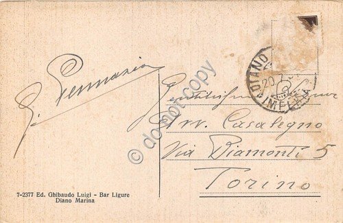 Cartolina - Postcard - Diano Marina Passeggiata a mare anni … | Immagine Gallery 2