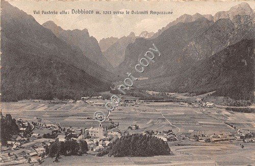 Cartolina - Postcard - Dobbiaco - Panorama - 1928