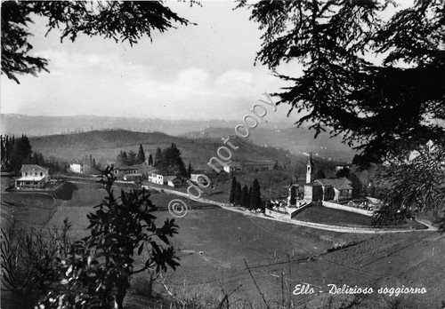 Cartolina - Postcard - Ello - Panorama - 1955
