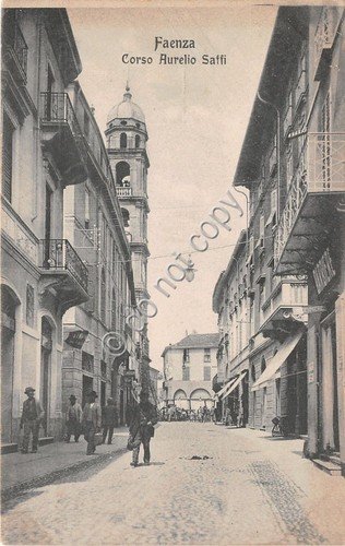 Cartolina - Postcard - Faenza - Corso A. Saffi - …