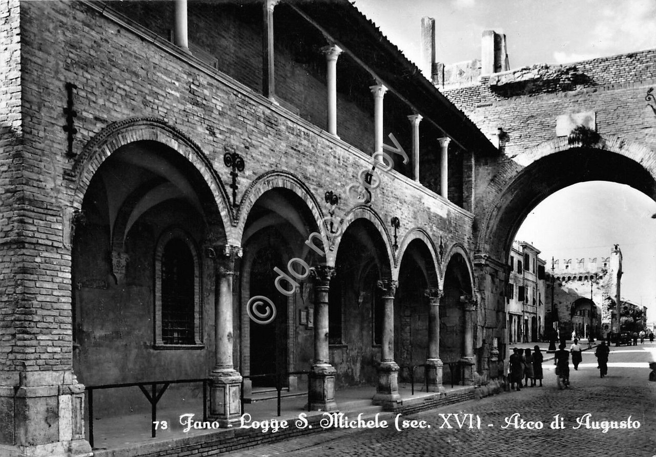 Cartolina - Postcard - Fano - Logge S. Michele - …