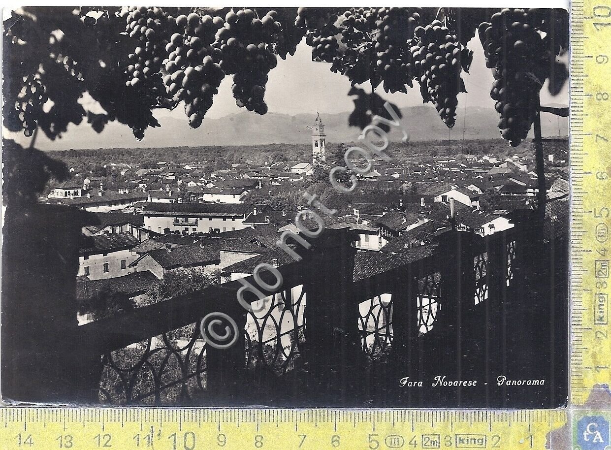 Cartolina - Postcard - Fara Novarese - Panorama - 1954