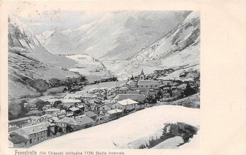 Cartolina - Postcard - Fenestrelle - Panorama- erinnofilio al retro … | Immagine principale