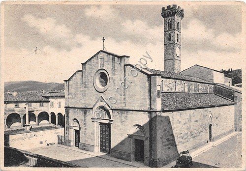 Cartolina - Postcard - Fiesole - Cattedrale - 1947