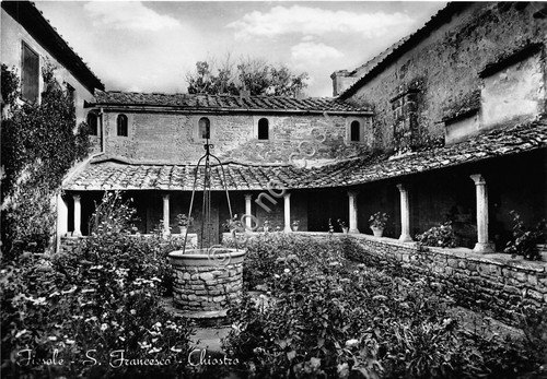 Cartolina - Postcard - Fiesole - S. Francesco - Chiostro …