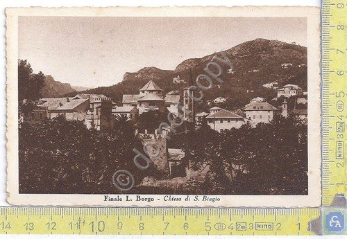 Cartolina - Postcard - Finale Ligure - Borgo - Chiesa …