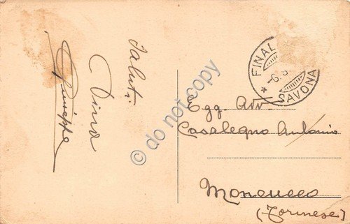 Cartolina - Postcard - Finale Ligure Pia - panorama dall'alto …