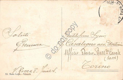 Cartolina - Postcard - Finale Ligure Viale delle Palme animata …