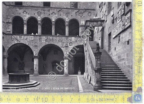 Cartolina - Postcard - Firenze - Museo Nazionale - Cortile …
