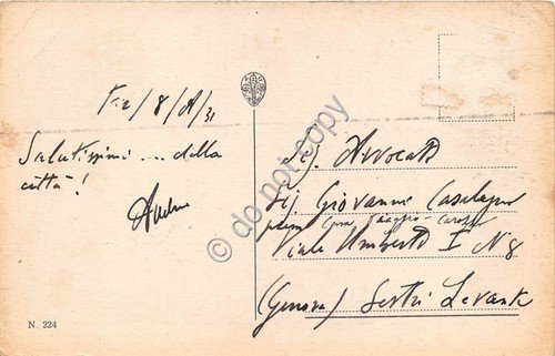 Cartolina - Postcard - Firenze Palazzo Pretorio Scala nel cortile …