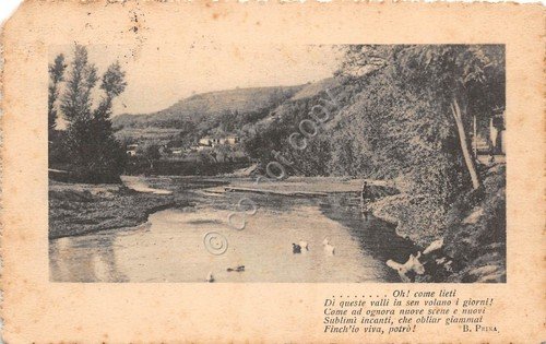 Cartolina - Postcard - fiume - Poesia B. Prina - … | Immagine principale