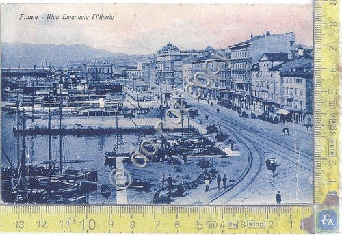 Cartolina - Postcard - Fiume - Riva Emanuele Filiberto - …