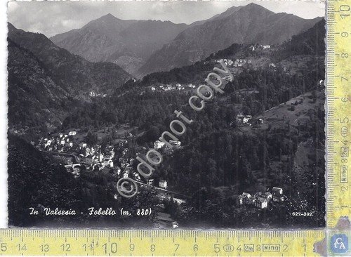 Cartolina - Postcard - Fobello - Valsesia - Panorama - …