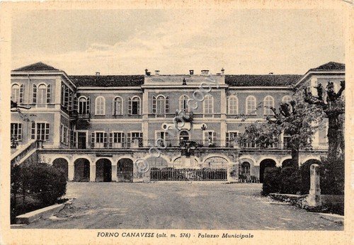 Cartolina - Postcard - Forno Canavese - Palazzo Municipale - …