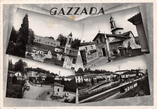 Cartolina - Postcard - Gazzada - Vedutine - 1954