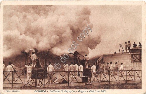 Cartolina - Postcard - Genova - Batteria S.Benigno - Angeli …