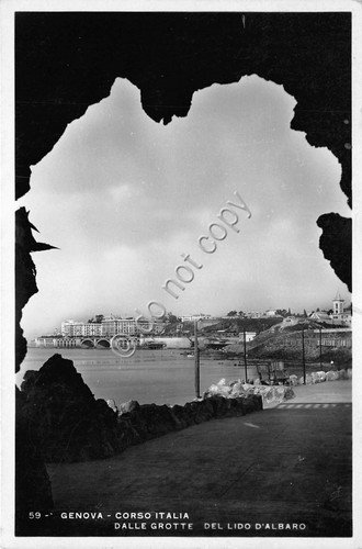 Cartolina - Postcard - Genova - Corso Italia - dalle …