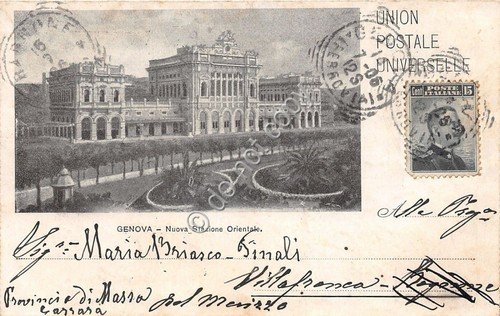 Cartolina - Postcard - Genova - Nuova Stazione Orientale - …
