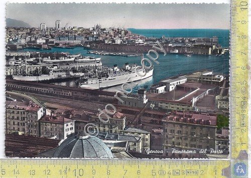 Cartolina - Postcard - Genova - Panorama dal Porto - …