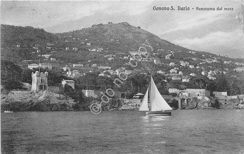 Cartolina - Postcard - Genova - S. Ilario - Panorma …