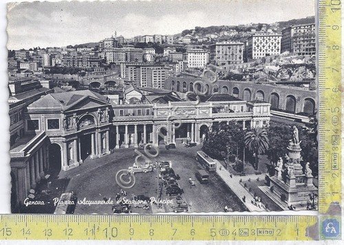 Cartolina - Postcard - Genova - Stazione Principe - Piazza … | Immagine principale