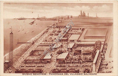 Cartolina - Postcard - Genova - Villaggio Balneare - Giugno … | Immagine principale