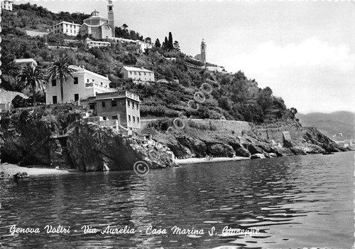 Cartolina - Postcard - Genova Voltri - Casa Marina S. …