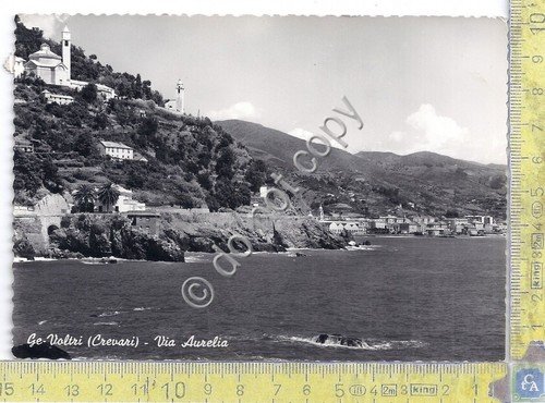 Cartolina - Postcard - Genova Voltri Crevari Via Aurelia - …
