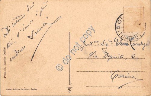 Cartolina - Postcard - Giaveno entrata al paese VG