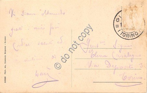 Cartolina - Postcard - Giaveno Via Umberto I molto animata