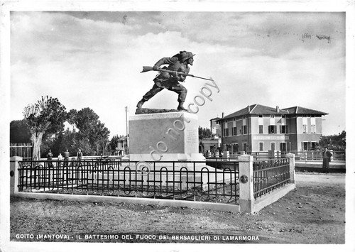 Cartolina - Postcard - Goito - Battesimo del fuoco dei …