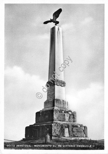 Cartolina - Postcard - Goito - Monumento a Re Vittorio …