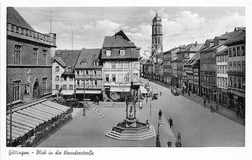 Cartolina - Postcard - Gottingen - Blick in die Weenderstasse … | Immagine principale