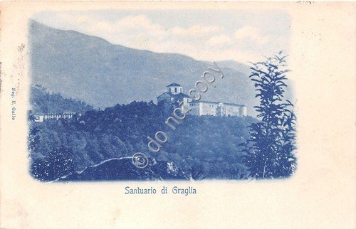 Cartolina - Postcard - Graglia - Santuario - anni 1900 | Immagine principale