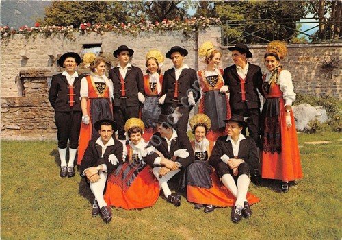 Cartolina - Postcard - Gressoney - Costumi tradizionali - NVG … | Immagine principale