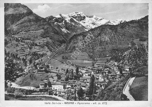 Cartolina - Postcard - Gromo - Panorama - 1957 | Immagine principale
