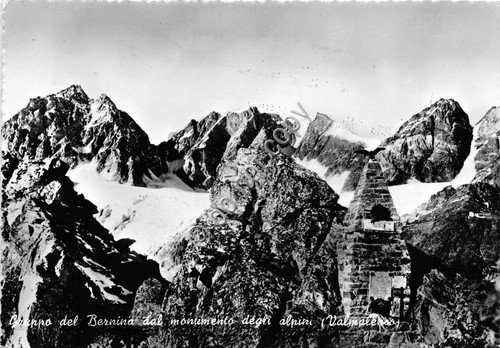 Cartolina - Postcard - Gruppo del Bernina da Monumento Alpini … | Immagine principale