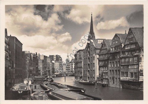Cartolina - Postcard - Hamburg - Nicolaflet - anni '40 | Immagine principale