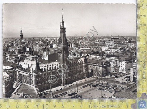 Cartolina - Postcard - Hamburg - Rathaus - 1958 | Immagine principale