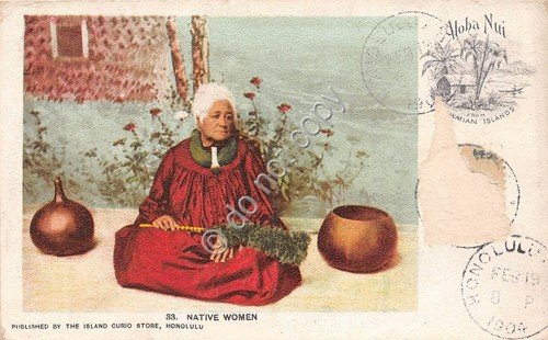 Cartolina - Postcard - Honolulu Native women 1904